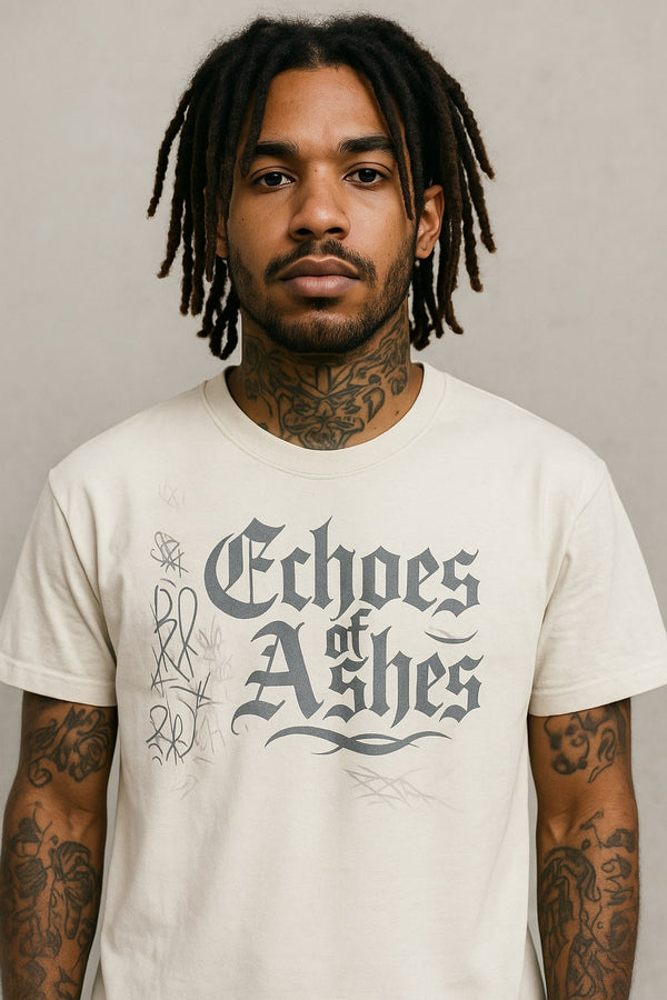 Echoes of Ashes’ Gothic Streetwear T-Shirt — hover