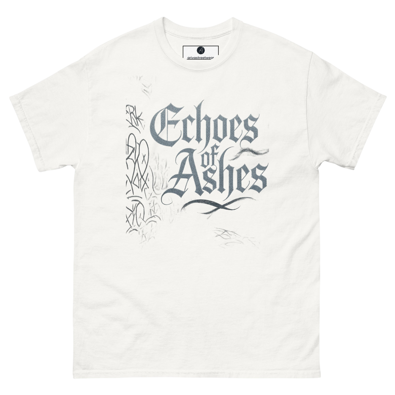 Echoes of Ashes" Gothic Streetwear T-Shirt