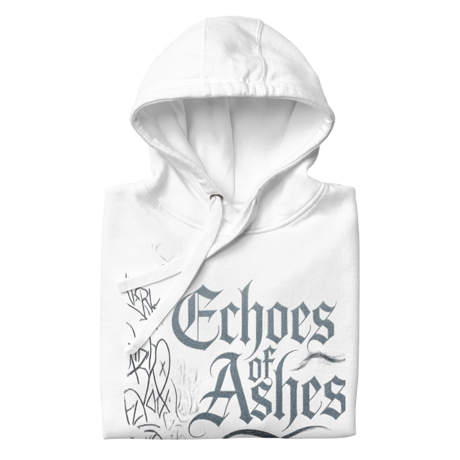 Echoes of Ashes" Graffiti Streetwear Hoodie