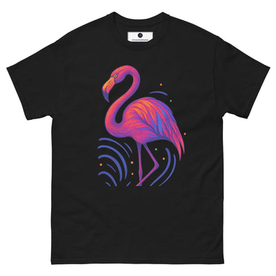 Electric Flamingo Vibes Tee - Black - S