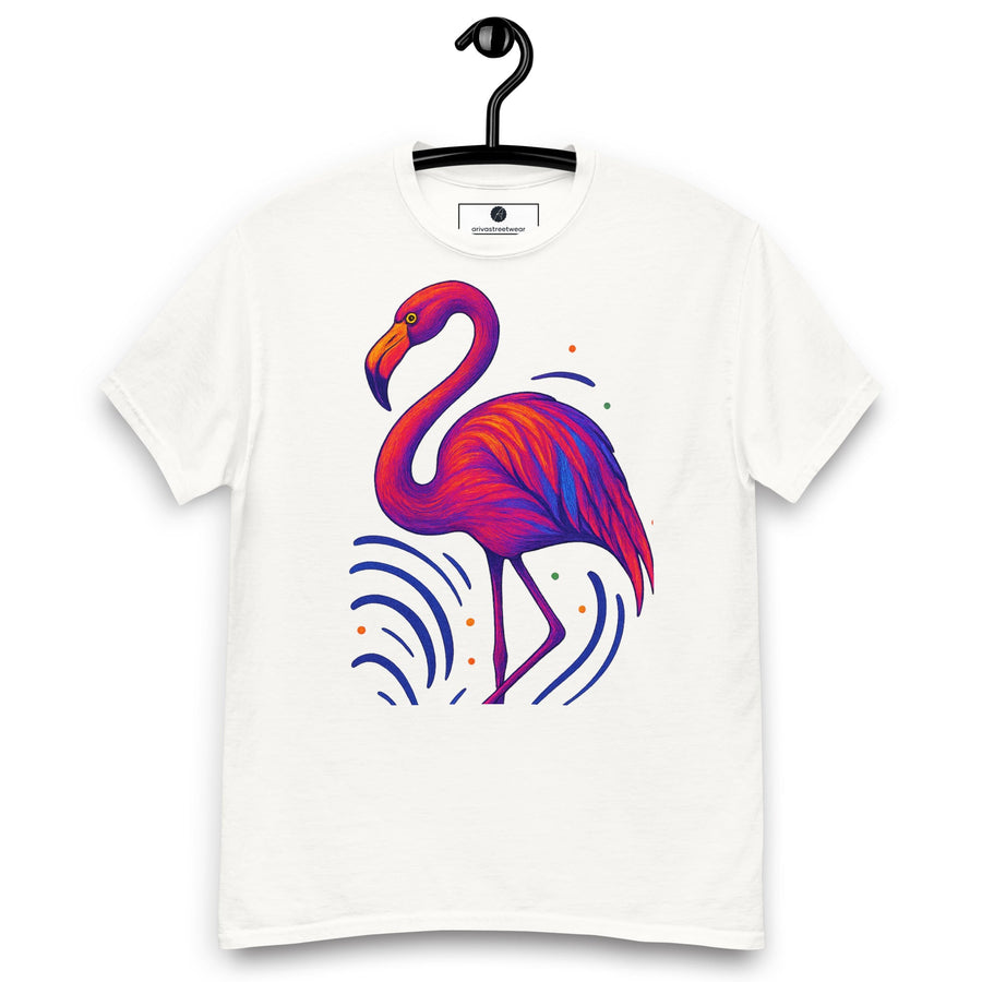 Elektriska Flamingo Vibes T-shirt - Vit