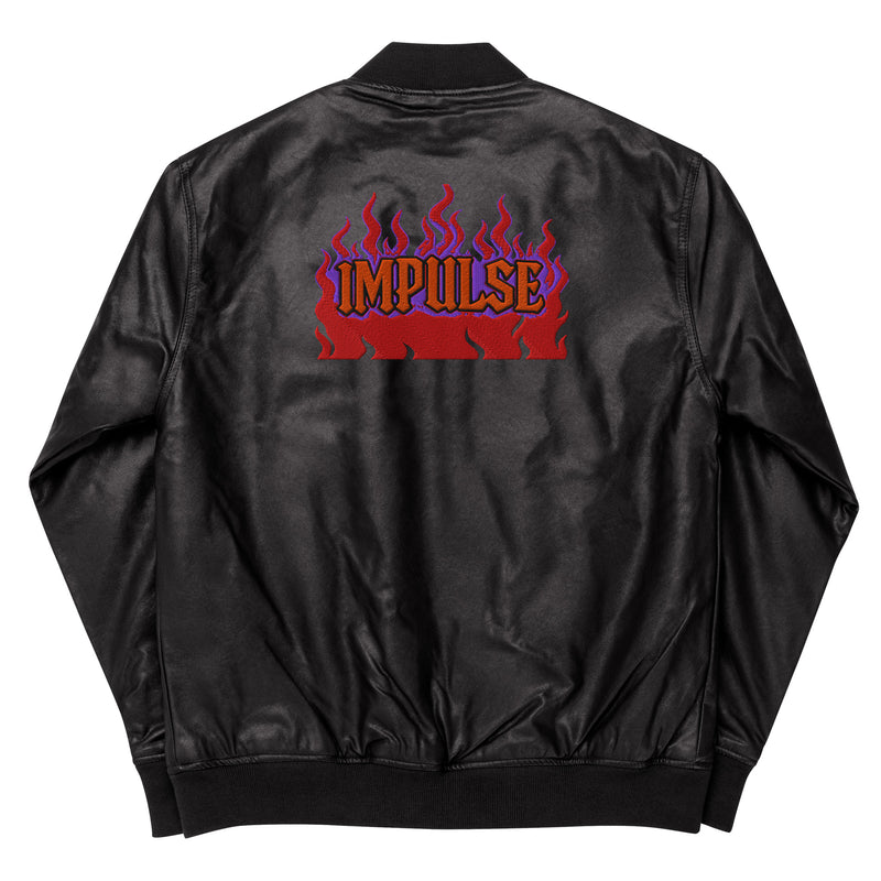 Impulse Flame Graphic Bomber Jacket