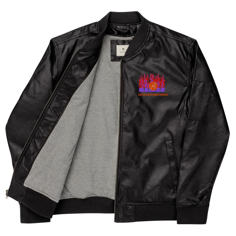 Impulse Flame Graphic Bomber Jacket