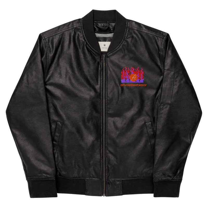 Impulse Flame Graphic Bomber Jacket