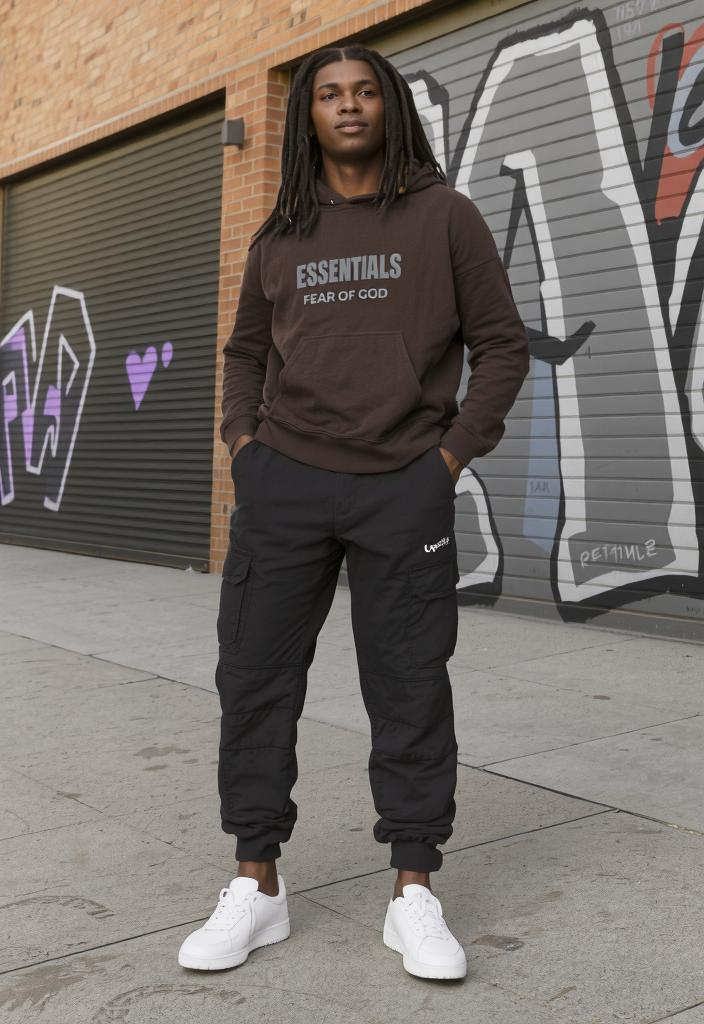 Fear of God Essentials Hoodie Desert Sand - Men’s Hoodies & Sweatshirts