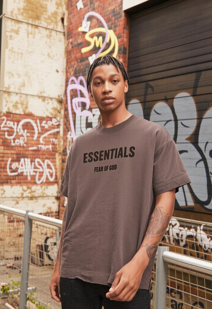 Fear of God Essentials Tee Brown - Men’s T-shirt