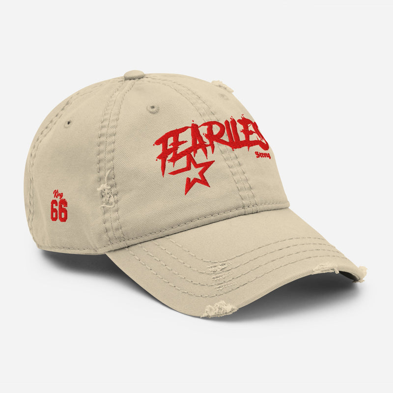 Fearless Distressed Dad Cap - Beige