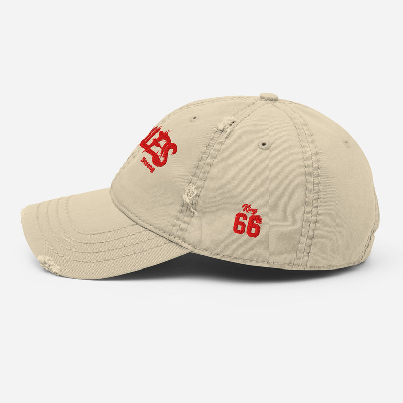 Fearless Distressed Dad Cap - Beige