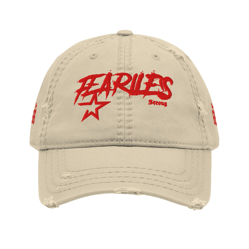 Fearless Distressed Dad Cap - Beige