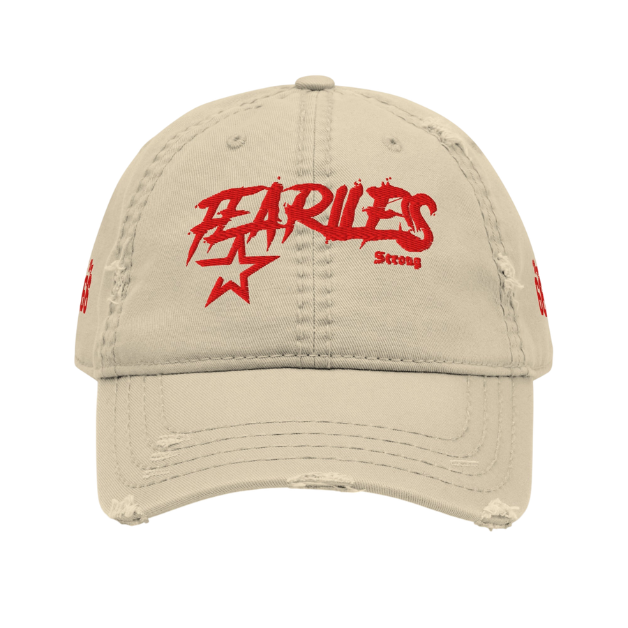 Fearless Distressed Dad Cap - Beige