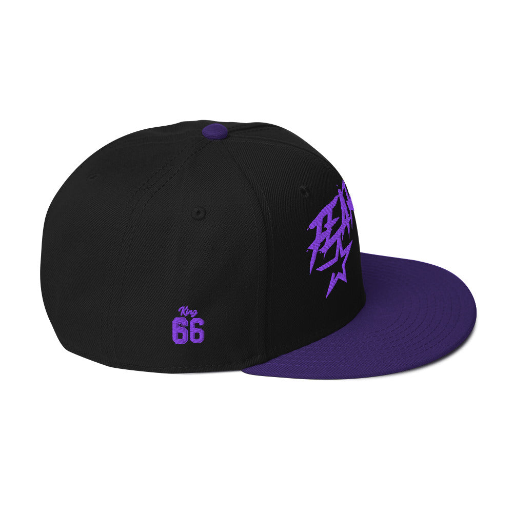 Fearless Strong Graffiti Snapback Hat - Black / One size
