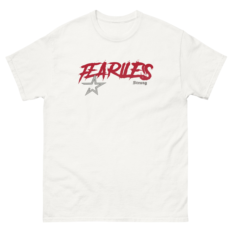 Fearless Strong White Graphic Tee