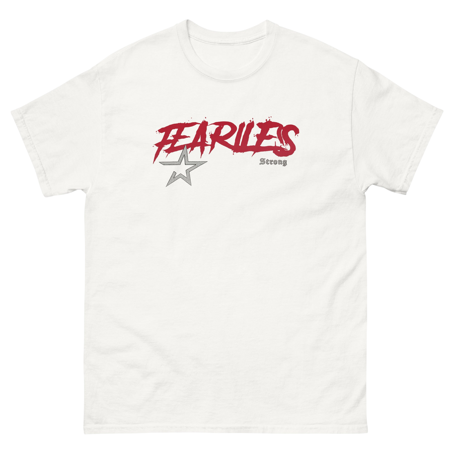 Fearless Strong White Graphic Tee