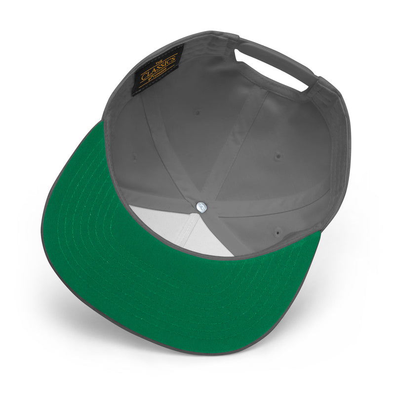 Grey Snapback Hat with Bold Yellow SW Embroidery