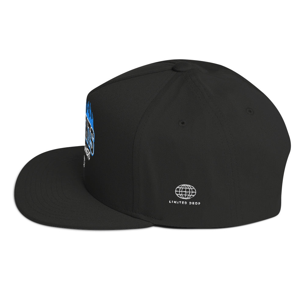 Flat Bill Cap No Saints Young Sinners Black - Black / One size