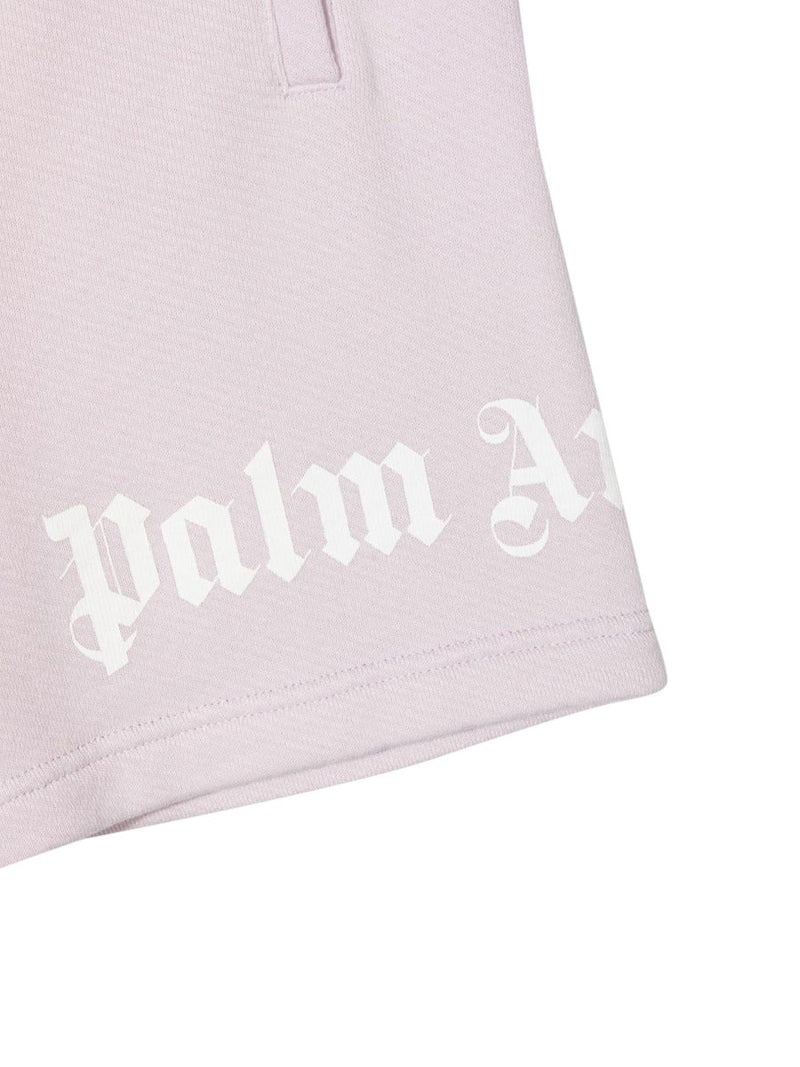 Palm Angels FLEECE GIRL KORT LOGOTYG