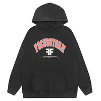 Black hooded sweatshirt from FOCUSSTORM Y2K Streetwear collection for trendy outfits