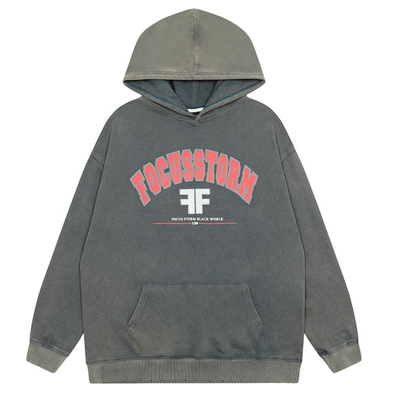 FOCUSSTORM Y2K Streetwear Hoodie