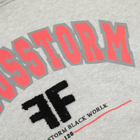Gray t-shirt featuring pink and black graphic from FOCUSSTORM Y2K Streetwear Hoodie