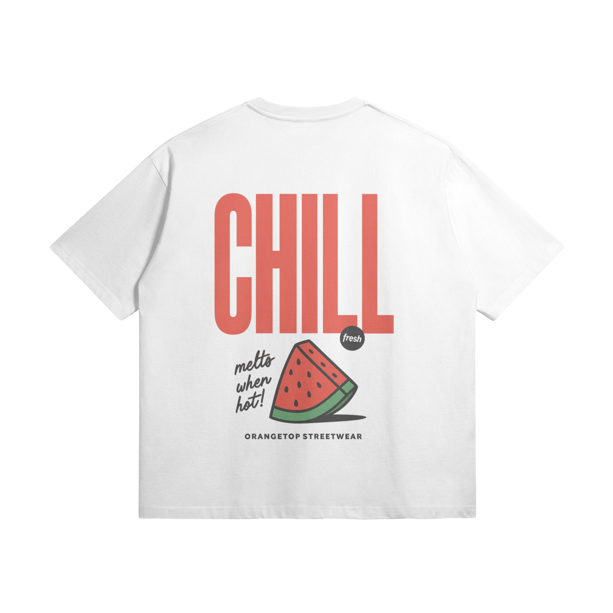 Fresh Watermelon Slice White Graphic Tee