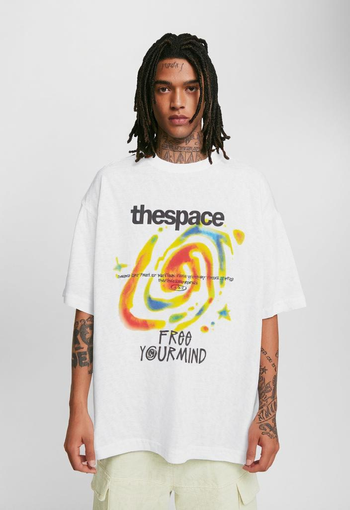 Roligt mönster Streetwear Oversized T-shirt