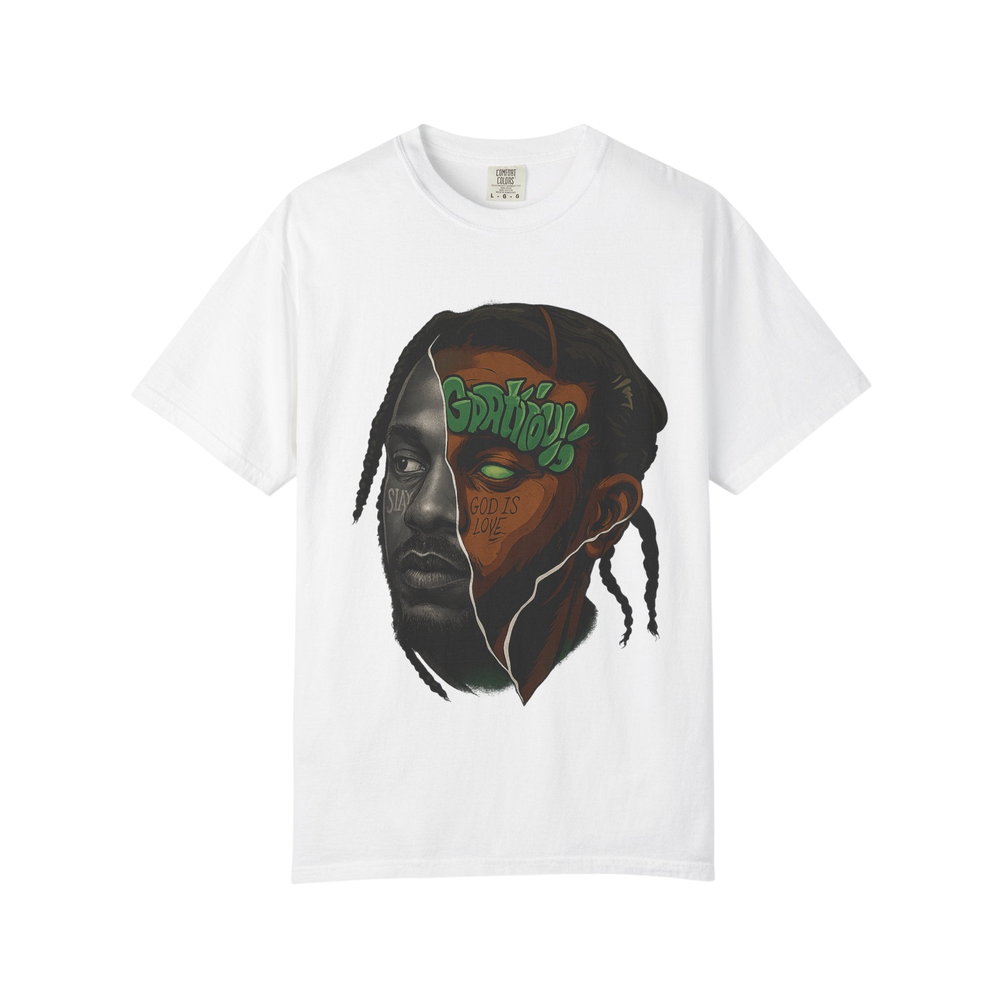 GOAT White Graphic Tee - White / S