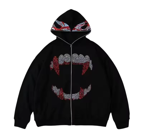 Gothic Vampire Fang Hoodie