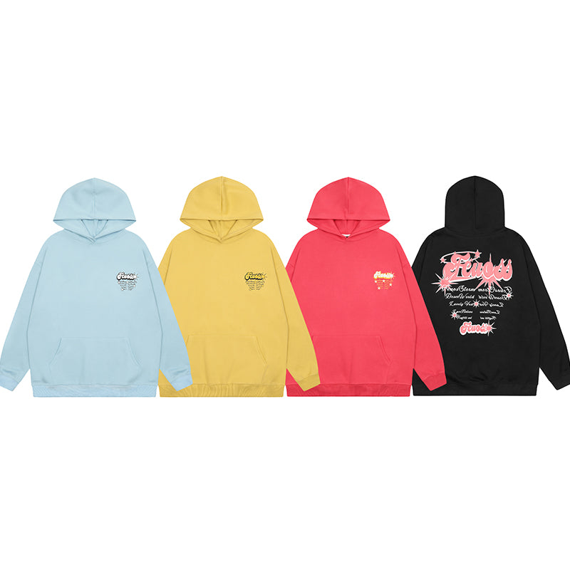 Grafisk Streetwear-huvtröja