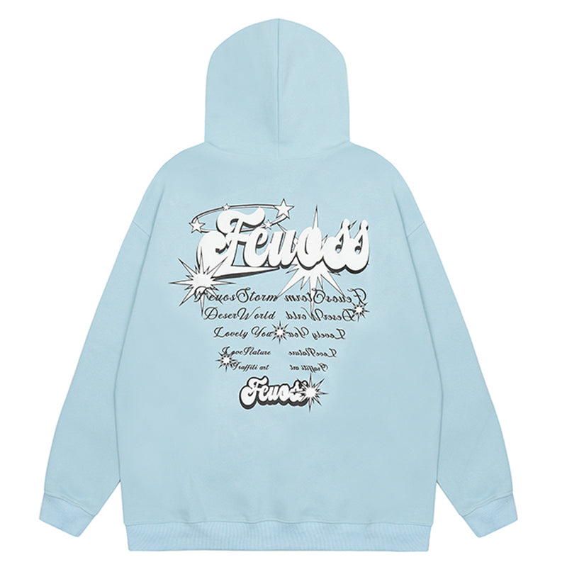 Grafisk Streetwear-huvtröja