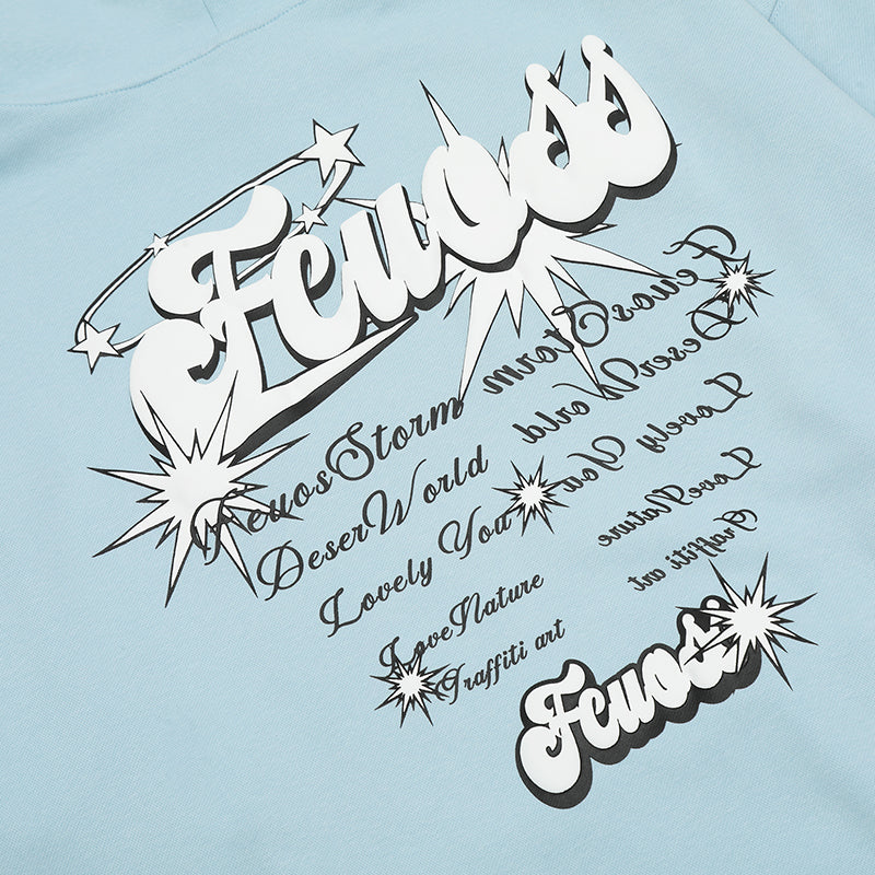Grafisk Streetwear-huvtröja