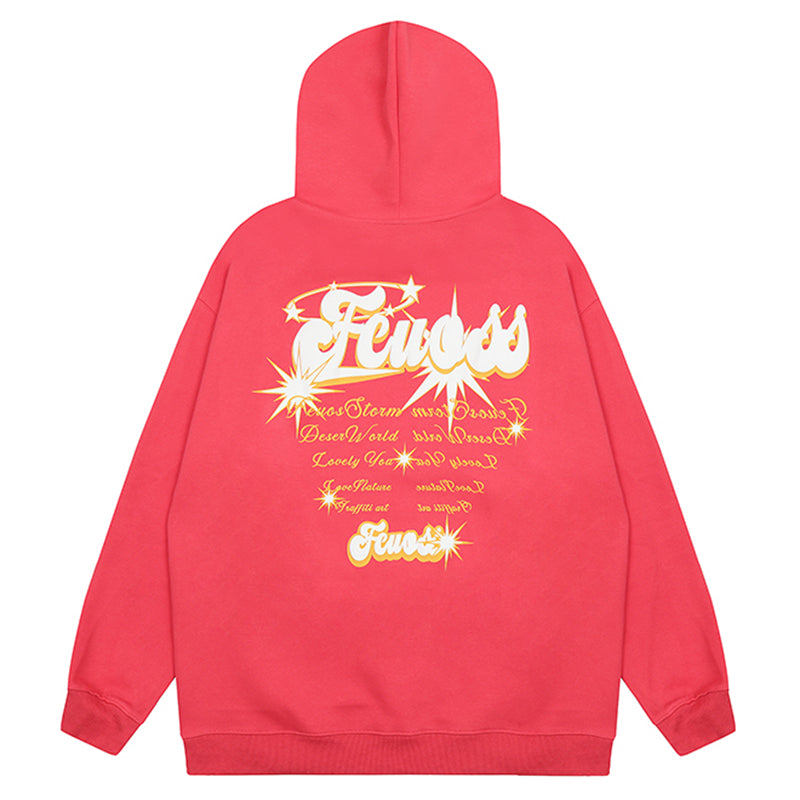 Grafisk Streetwear-huvtröja