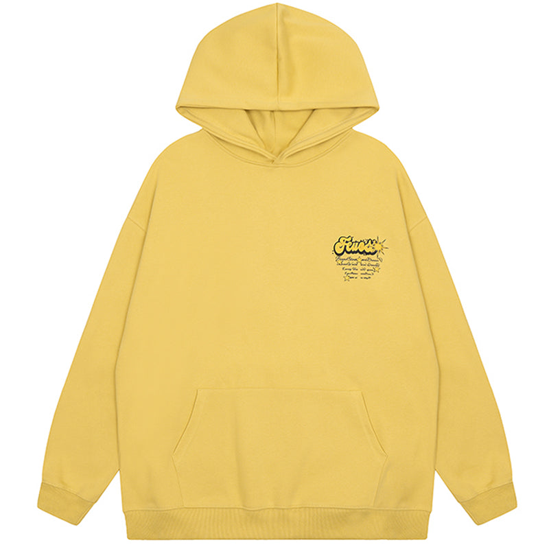 Grafisk Streetwear-huvtröja
