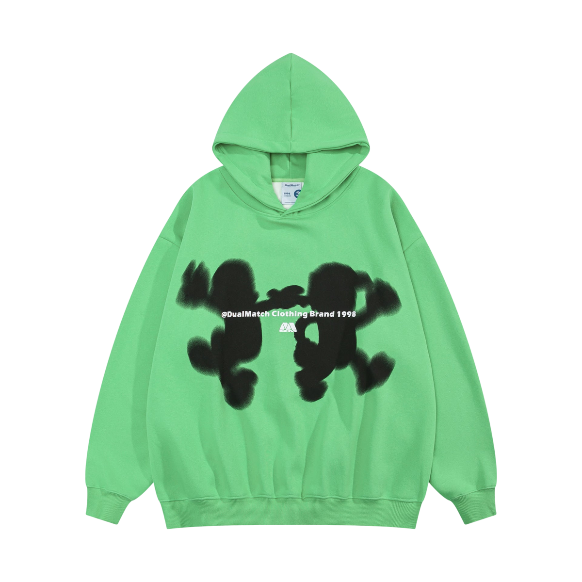 Green Graphic Oversized Hoodie