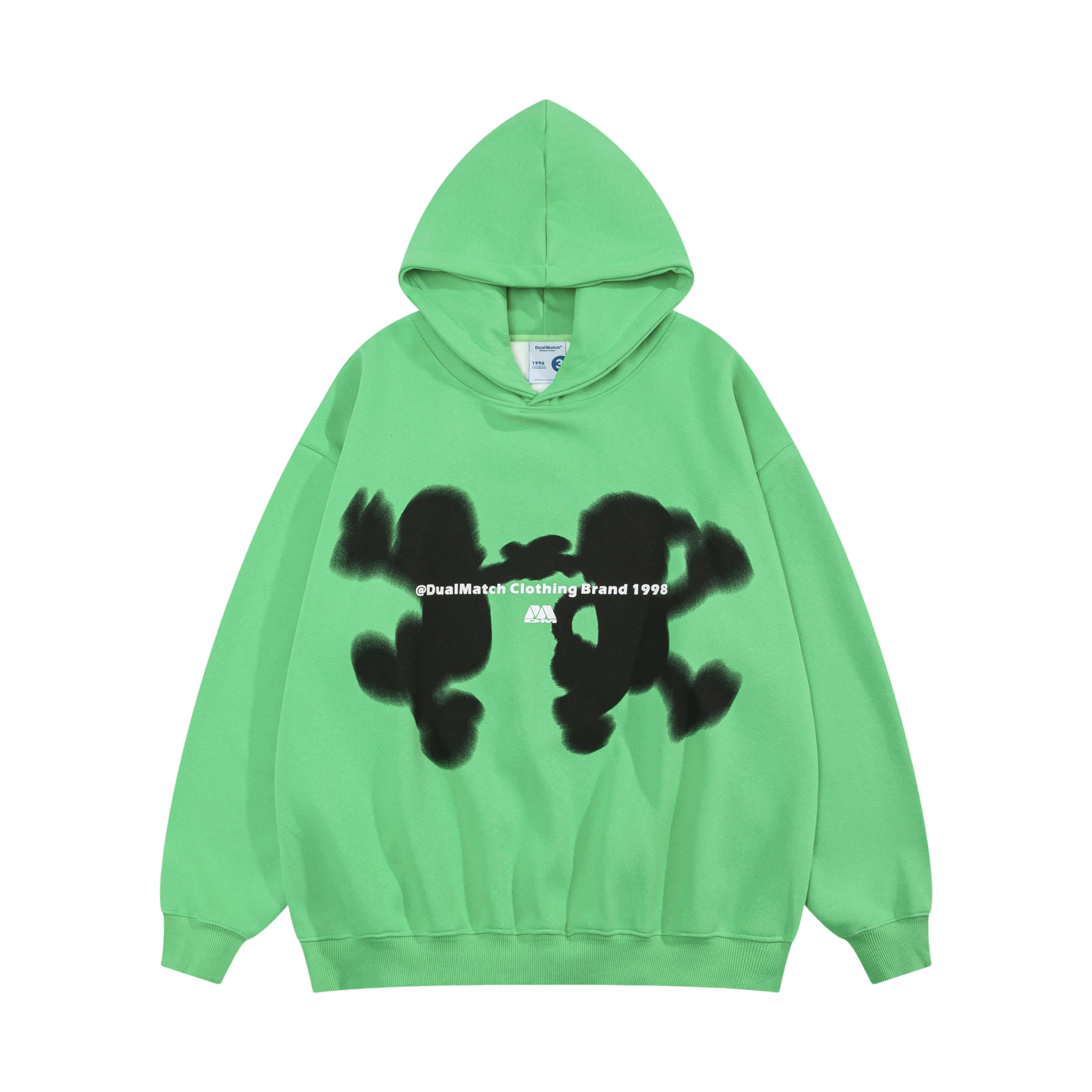 Green Graphic Oversized Hoodie