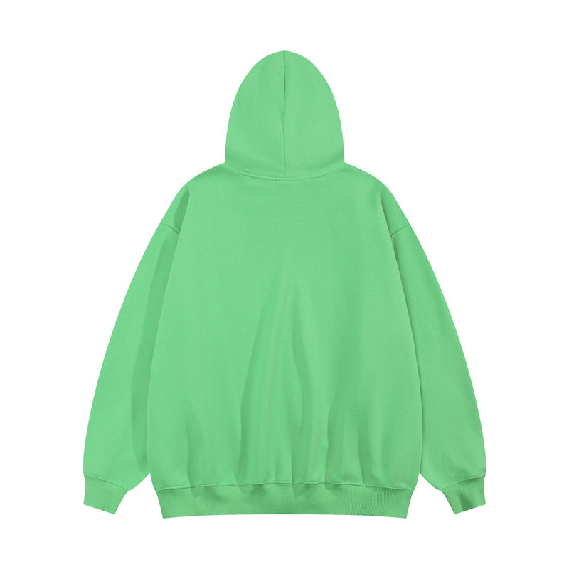 Green Graphic Oversized Hoodie