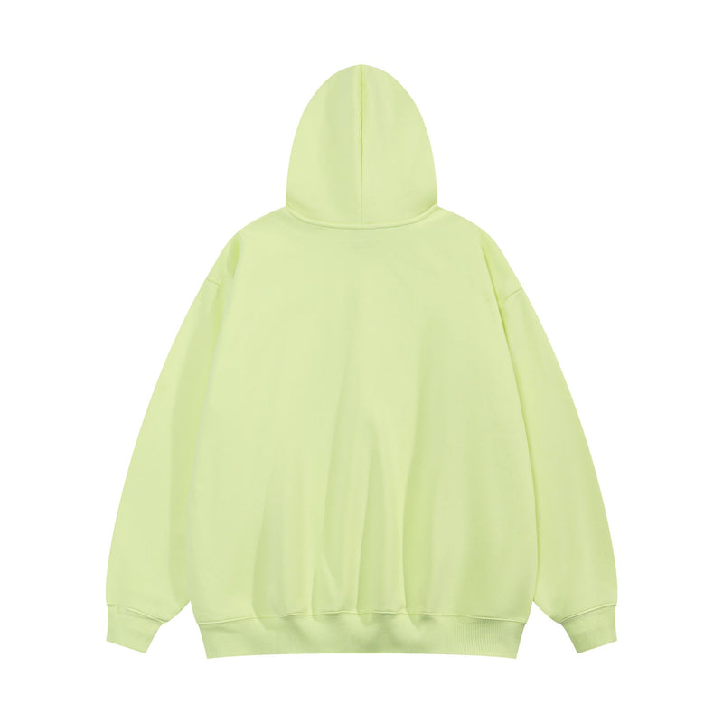 Green Graphic Oversized Hoodie
