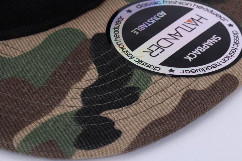 Camouflage Snapback Hat from HATLANDER made of durable polyester fabric