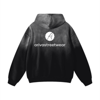 Black gradient hoodie from the Heavyweight Sunfade Oversized Hoodie collection