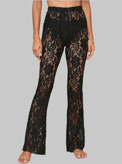 High-Waisted Flare Jeans - black / XL - Women’s Jeans
