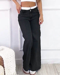 High-Waisted Light Wash Wide-Leg Jeans - Women’s Jeans