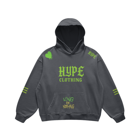 HYPE KING Hoodie – Grey Reign Edition