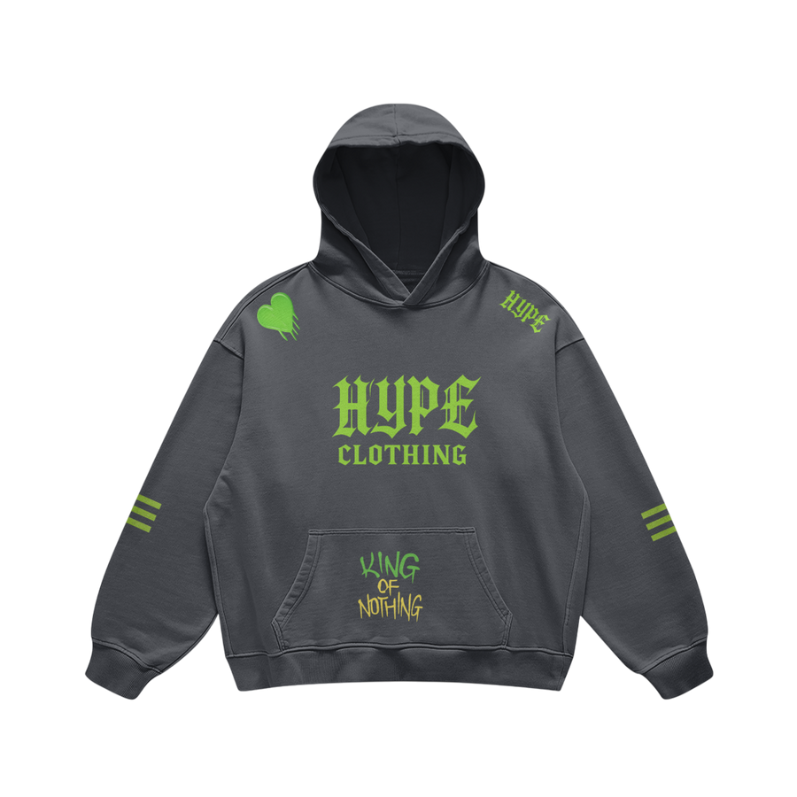 HYPE KING Hoodie – Grey Reign Edition