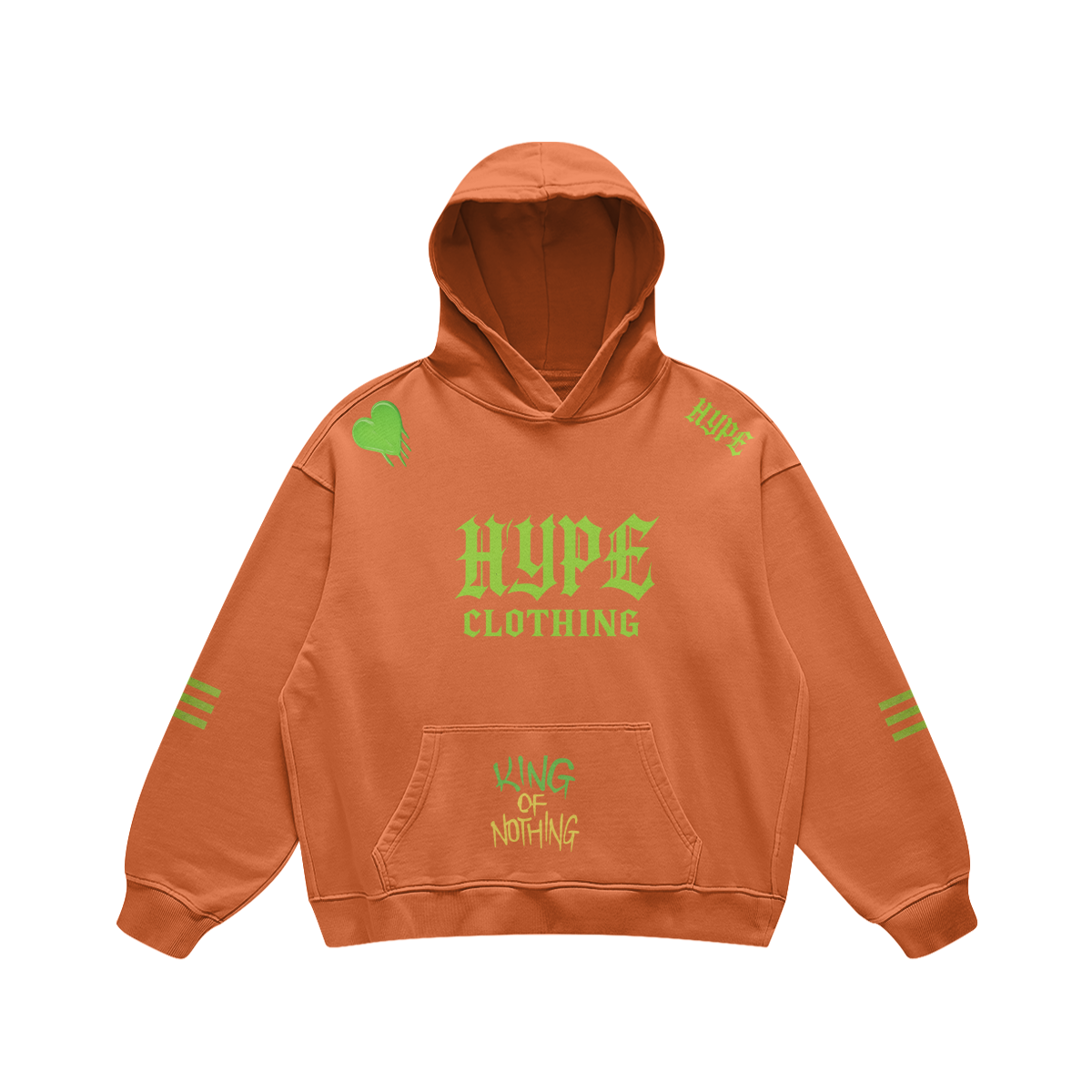 HYPE KING Hoodie – Orange Reign Edition