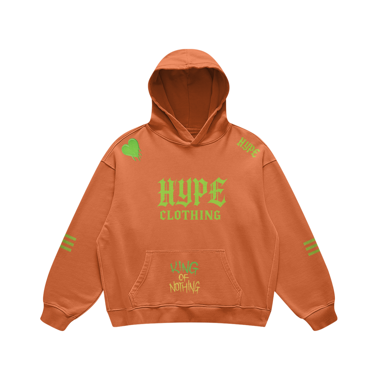 HYPE KING Hoodie – Orange Reign Edition
