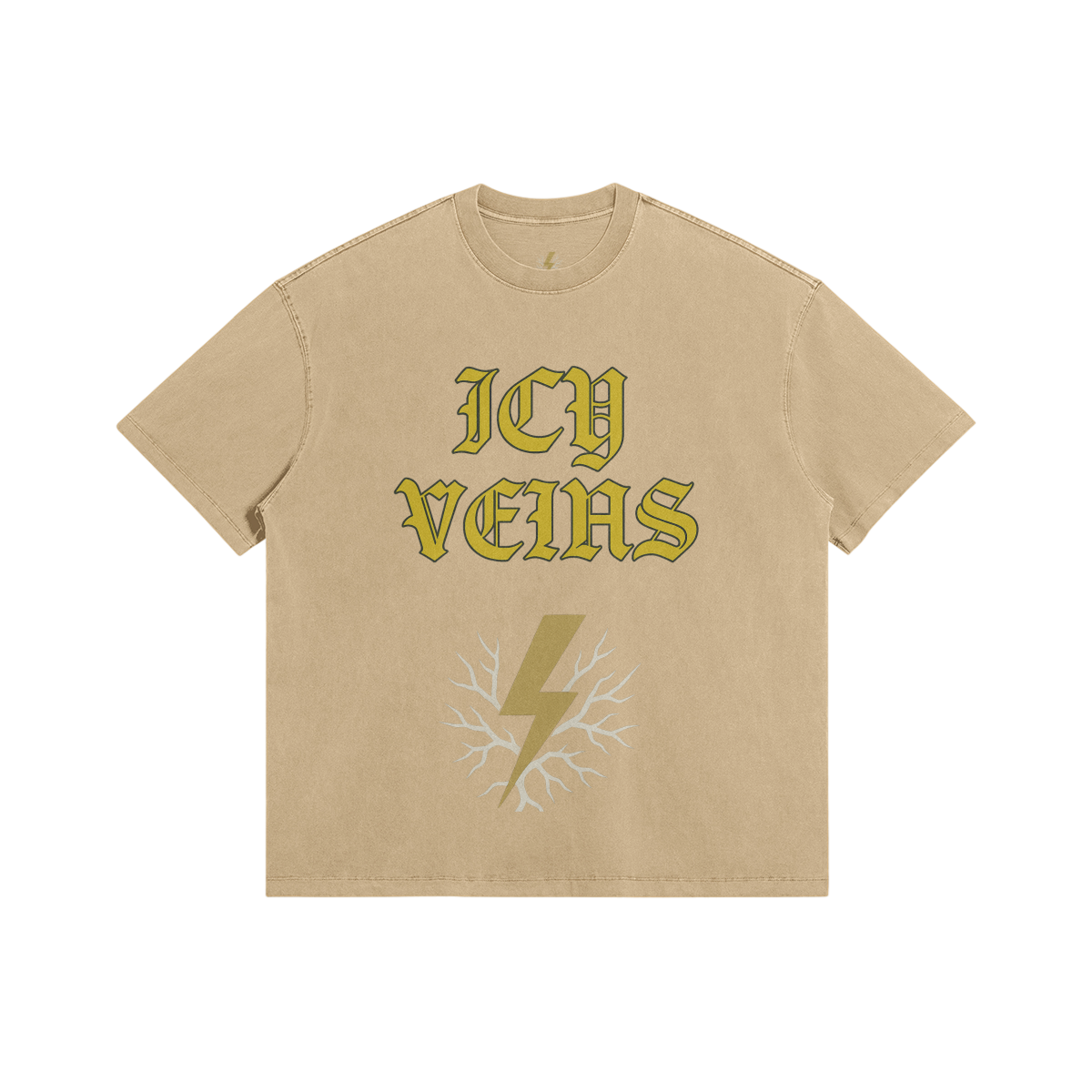 Icy Veins Graphic Tee - Beige