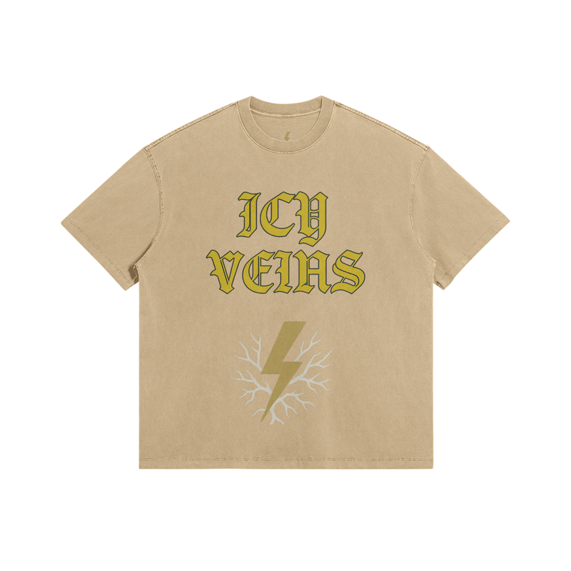 Icy Veins Graphic Tee - Beige