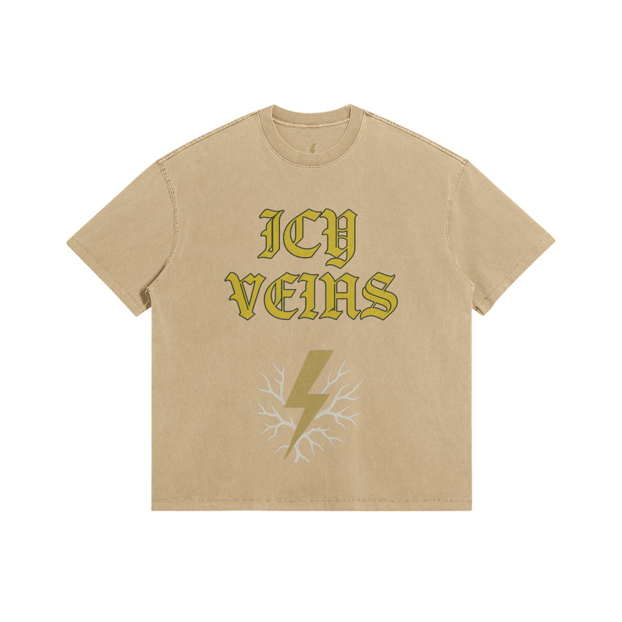 Icy Veins Graphic Tee - Beige