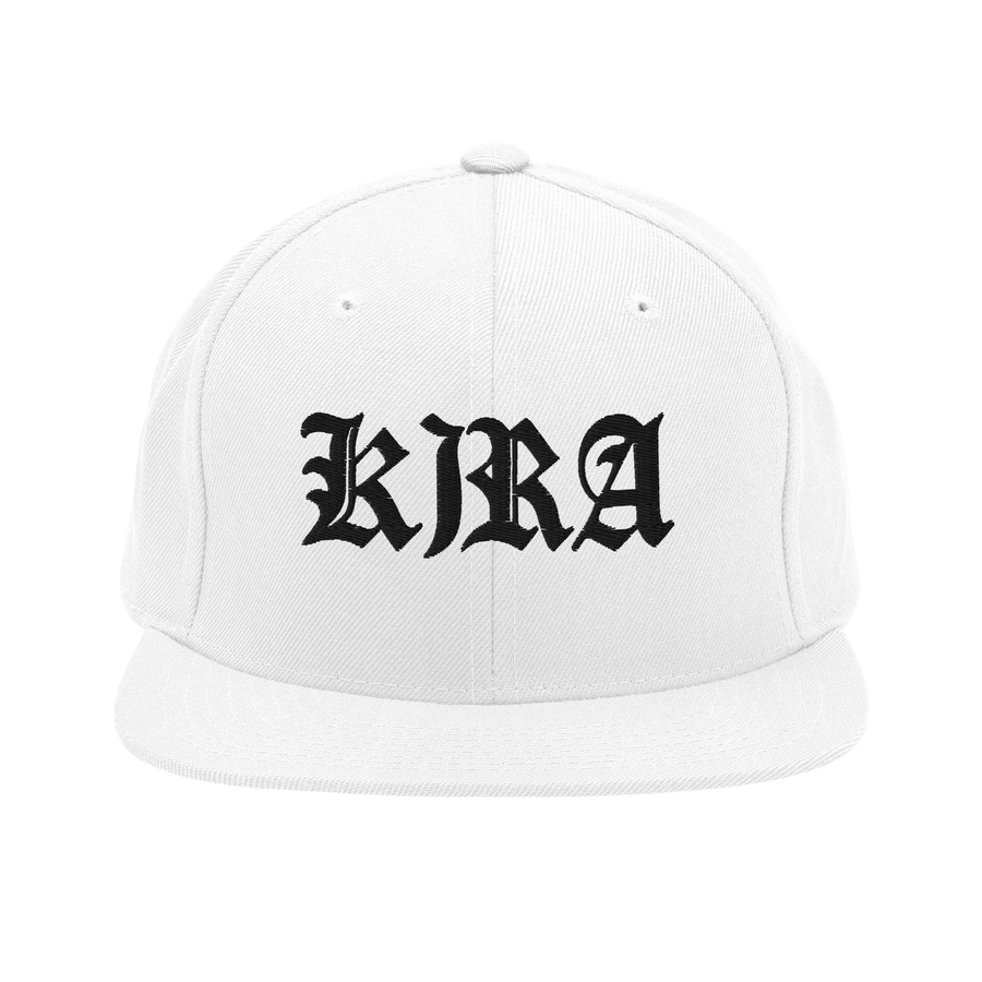 KIRA Streetwear White Snapback Hat