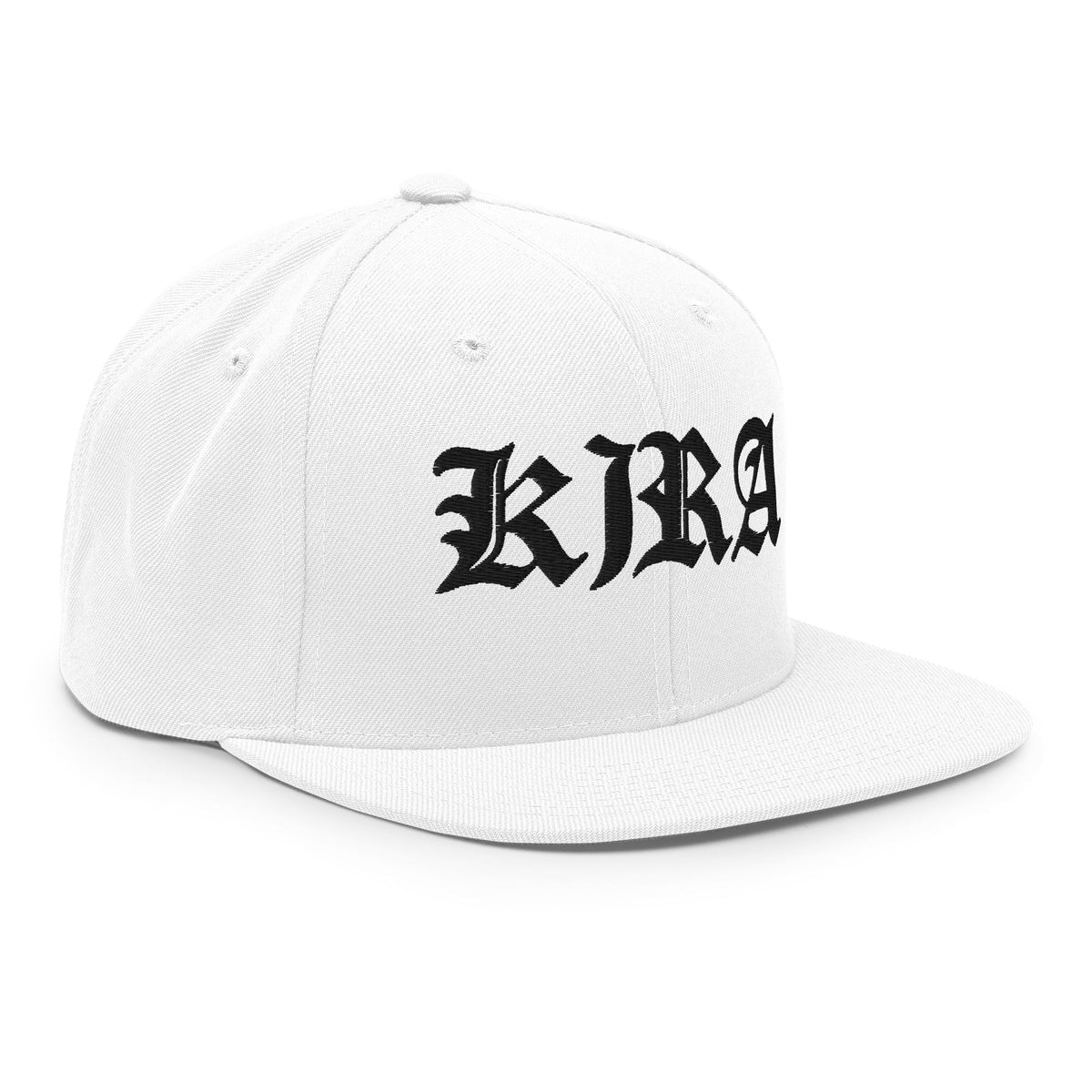 KIRA Streetwear White Snapback Hat - White / One size