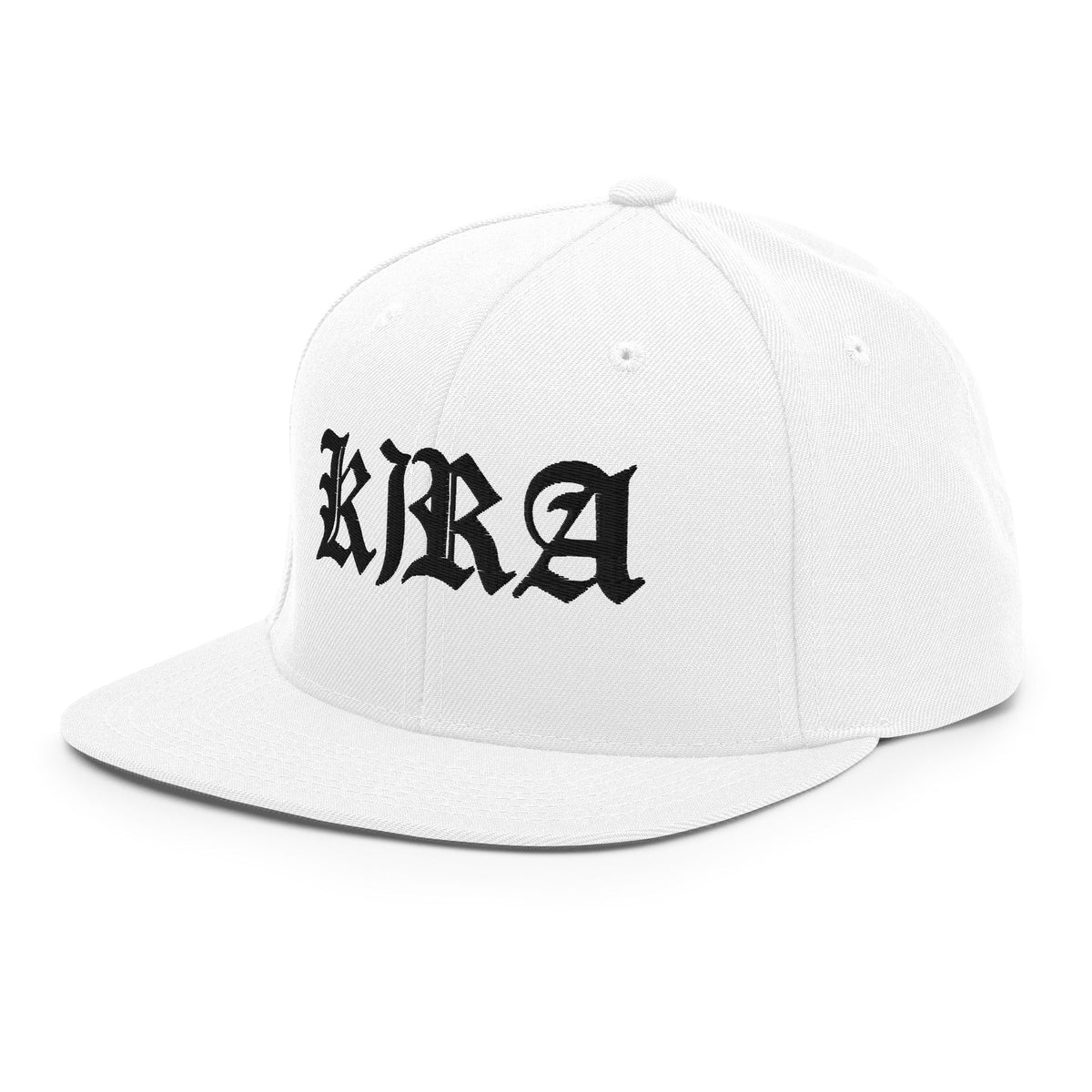 KIRA Streetwear White Snapback Hat - White / One size